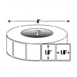 ZEBRA 10011977 1" x 1"...
